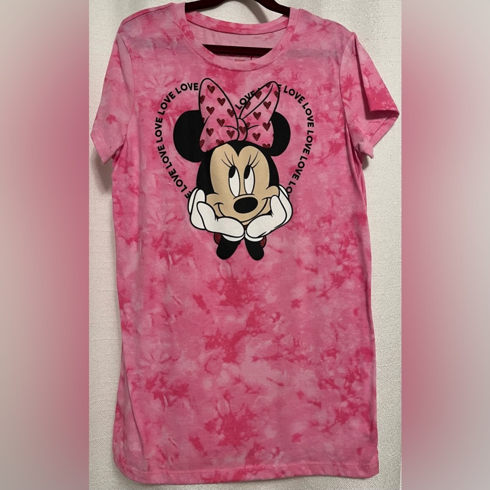 Short-sleeve Minnie Mouse “Love” t-shirt, Girls XL (14/16)